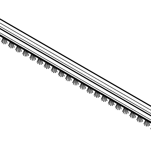 BRUSH STRIP 300 86397630 POS 120L