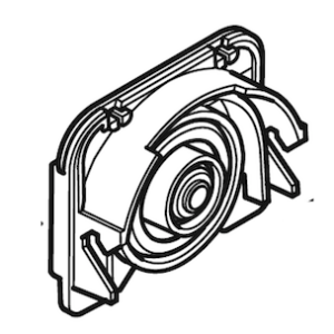 Bearing Block, RH Sensor  86138170 - BLU/GRY-  POS 124L