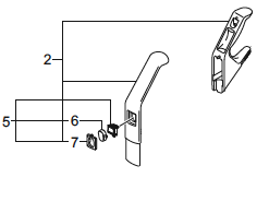 Handle Grip, Gray POS 2
