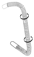 HOSE ASM, 1.5 BLK PVC X67 86305960 - POS 33