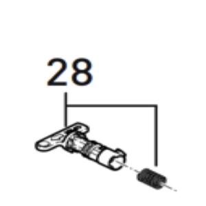 LOCK CATCH INCL SPRING GRY BL 86433980 POS 28
